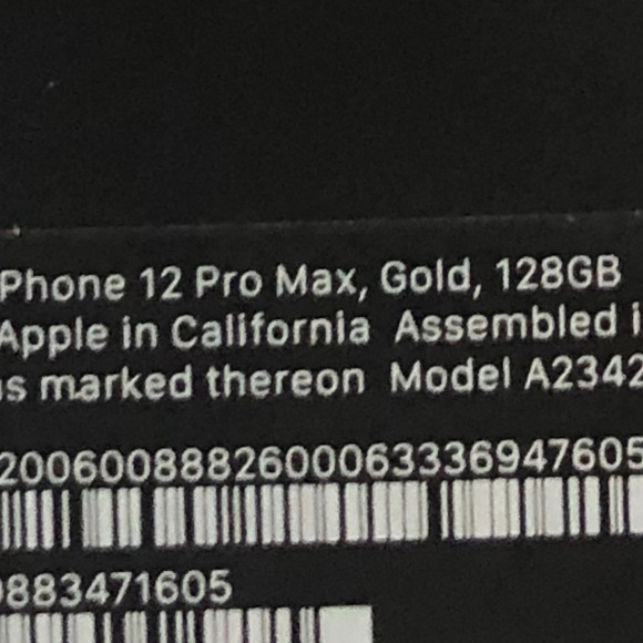 Empty iPhone 12 Pro Max BOX. 128 GB - Picture 10 of 10